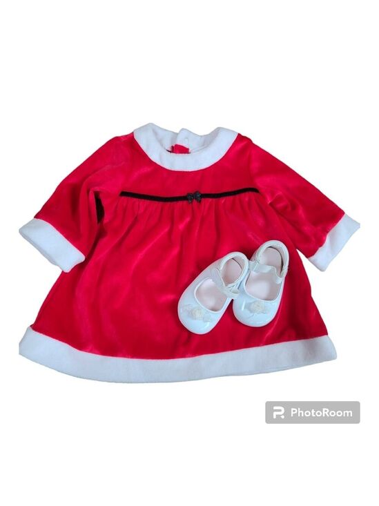 Carter's Other - Carter's Just One Year Infant girls Xmas outfit 0-3months Dress and shoes